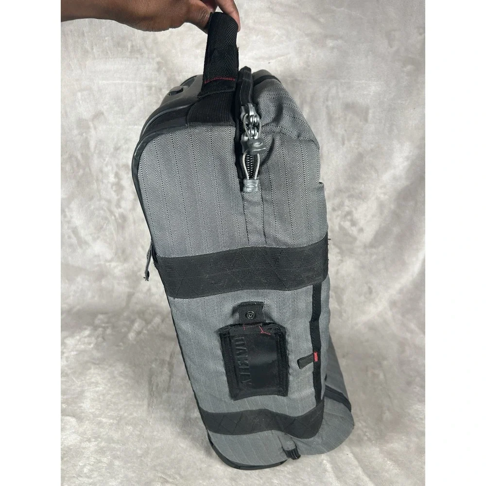 Oakley AP Tactical Field Gear Roller Carry On Gray Black Zipper Luggage Bag